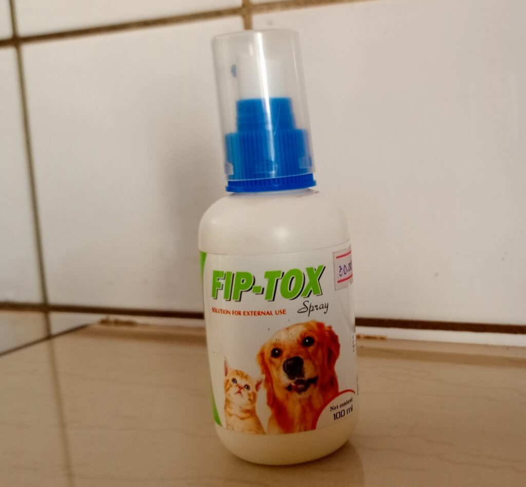 Best dog spray ( fiptox ) for ticks and fleas in Uganda at Superior Animal Clinic