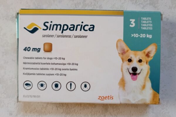Best tablet for ticks and fleas ( Simparica) in Kampala, Uganda at Superior Animal Clinic