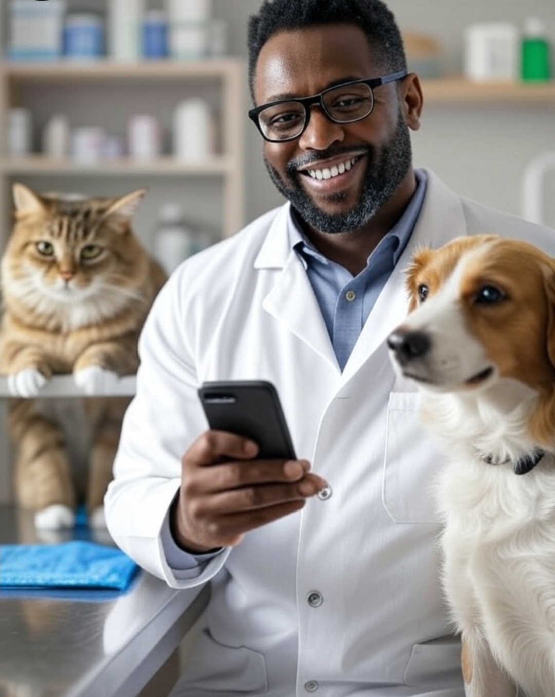 Veterinarian in Kampala, Uganda doing online vet consultation at Superior Animal Clinic