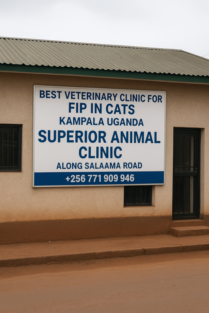 Best veterinary clinic for FIP in cats Kampala Uganda – Superior Animal Clinic along Salaama Road