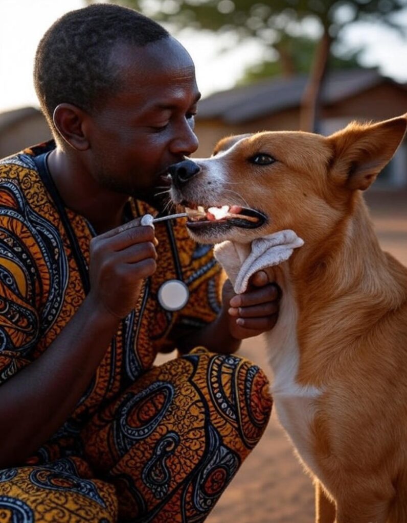 Dog dental scaling procedure at top vet clinic in Kampala Uganda at Superior Animal Clinic