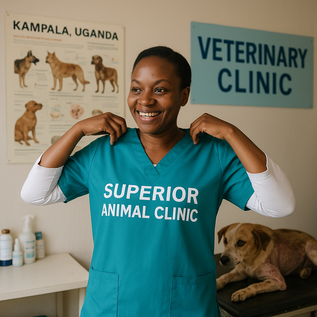 Veterinary clinic for dog skin disease treatment Kampala Uganda