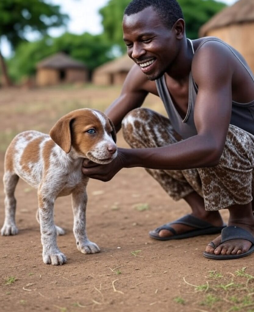 happy dog after completing obedience training in Uganda at Superior Animal Clinic