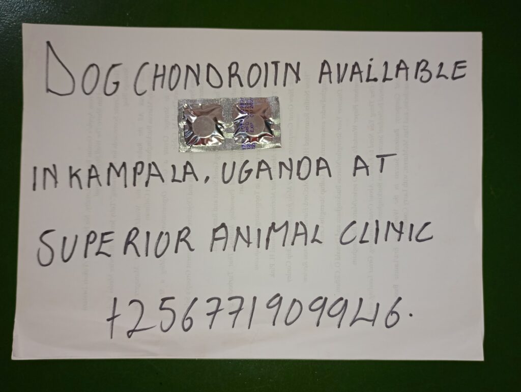 Dog Chondriotin available in Kampala Uganda at Superior Animal Clinic