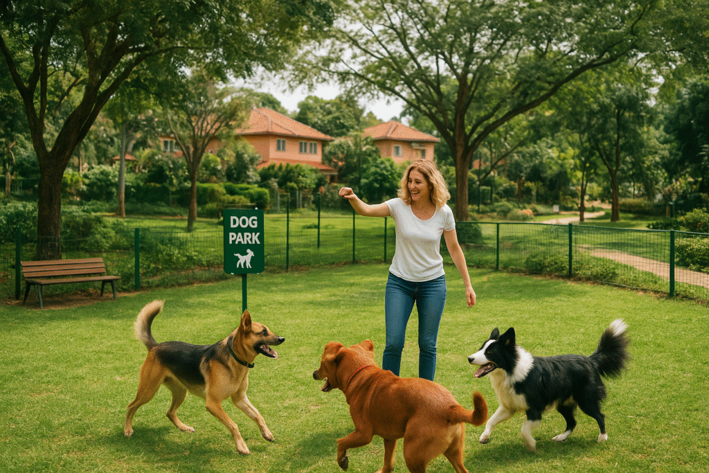 Pet-friendly neighborhood in Muyenga Kampala Uganda with dog park