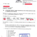 Dog import permit from USA to Uganda processed by Superior Animal Clinic