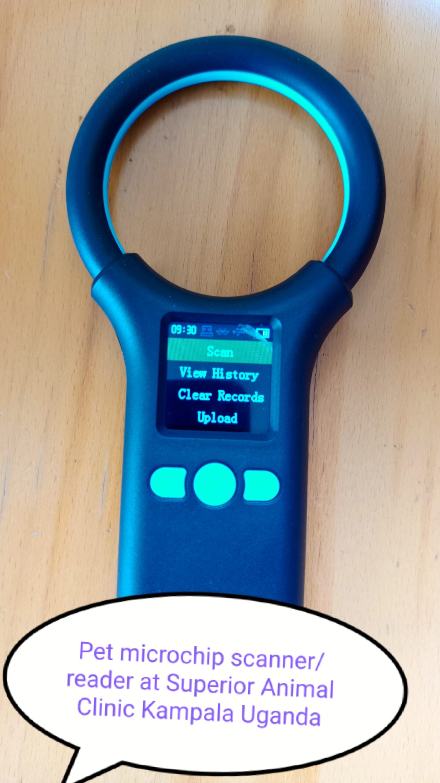 Dog microchip reader or scanner at Superior Animal Clinic Kampala Uganda